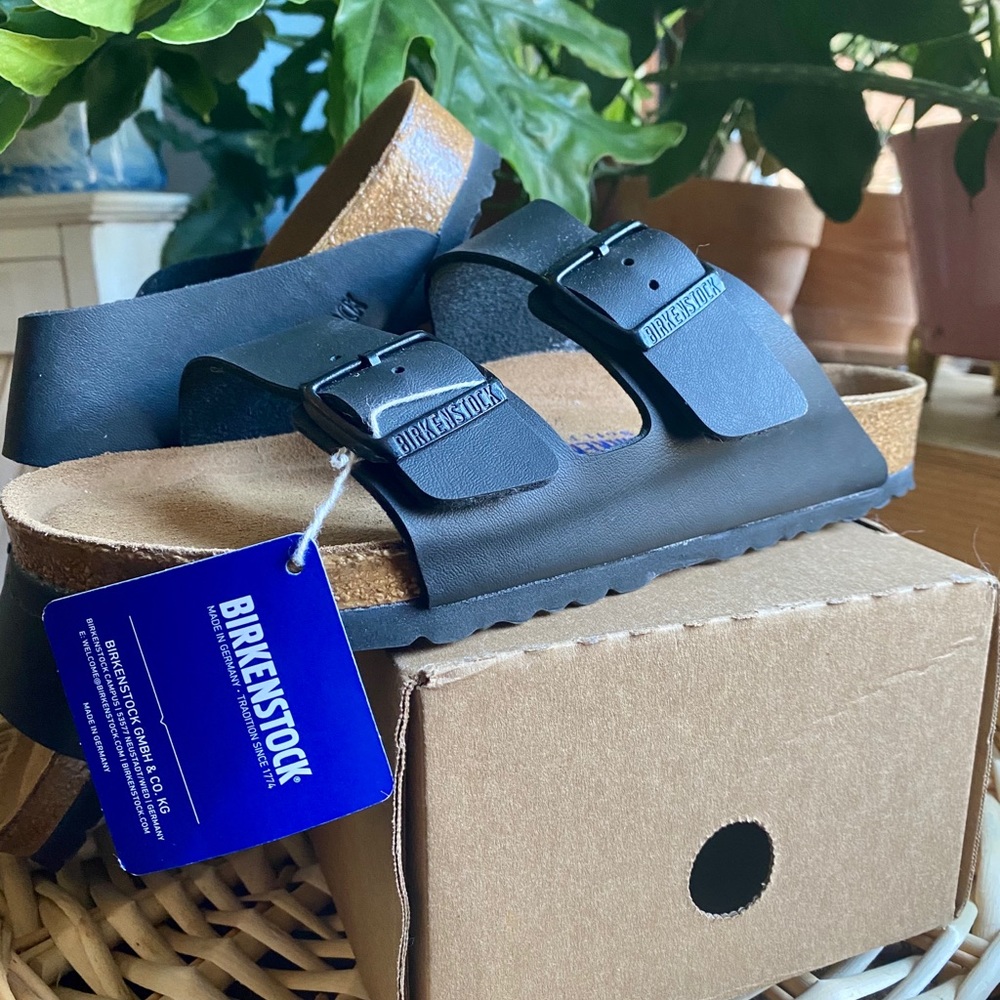 BIRKENSTOCK Arizona Two Strap Leather Sandal